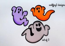 CRAFTECAFE GHOSTS KID premade paper piecing scrapbook diecut piece album page 3D