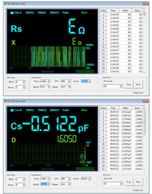 LCR Meter L/C/R/Z/X/D/Q/θ/ESR 100-100KHz 2.8'' TFTLCD Li-battery