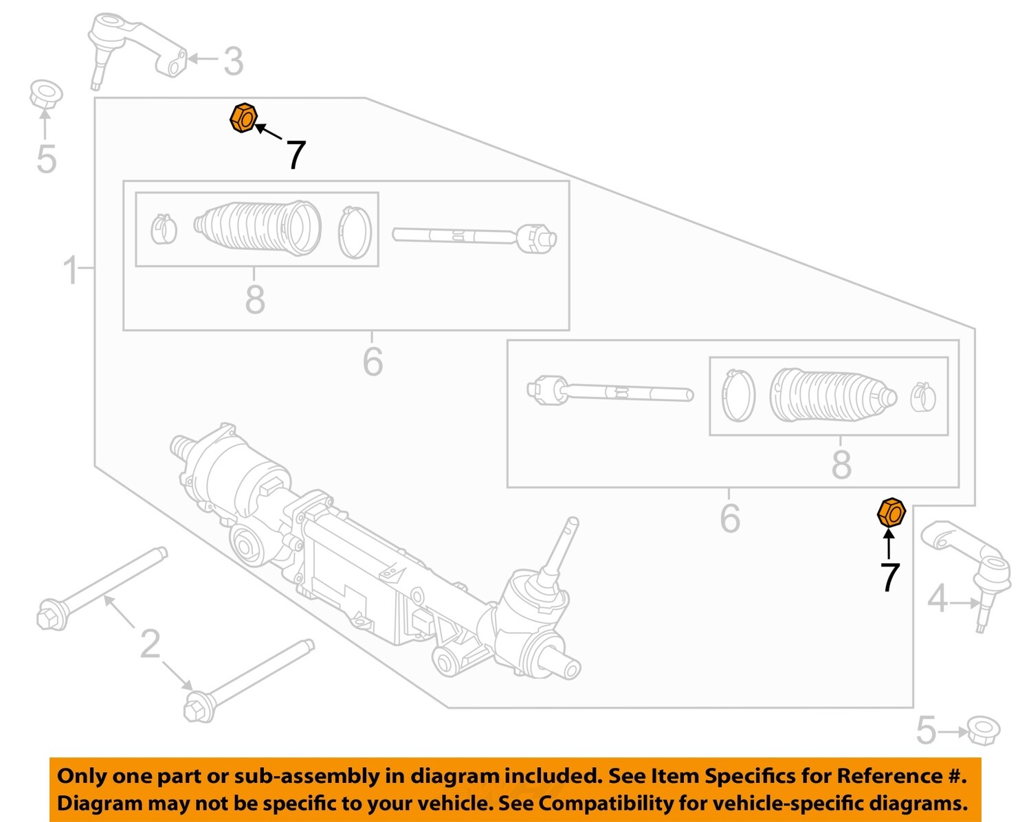 FORD OEM Steering GearInner Tie Rod Adjust Nut W712367S440 eBay