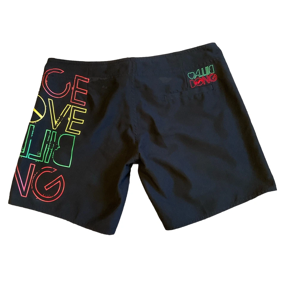 Billabong Board Shorts Swim Shorts Black Junior Women’s Size 5 - Image 4 of 4