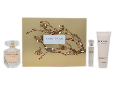 ELIE SAAB LE PARFUM 3 PIECE GIFT SET EAU DE PARFUM SPRAY 90ML NIB-EL3996150