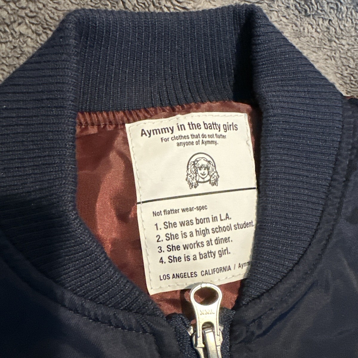 Aymmy in the batty girls - Aymmy ライダースジャケット エイミー Aymmy In The Batty Girls - Navy Jacket Small 
