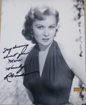 Autographed Photo from Rhonda Fleming