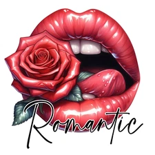 Sexy Lips Sticker 4" Beautiful Woman Drama Girl Biting Mouth Slay Romantic