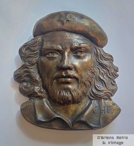 Che Guevara Belt Buckle – Vintage Bronze / Brass – 1970s Political Art – Rare