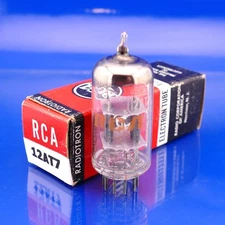 One RCA 12AT7 ECC81 Tube Full Ladder Grey Plate Test[%]: 86/88 TV-7