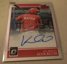 2018 Panini Donruss Optic Kevin Maitan Autograph Rated Rookie