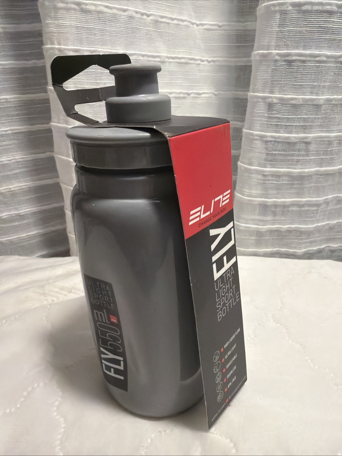 Fly 550ml Grey Water Bottle Brand New
