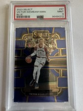 PSA 9 - 2023-24 Panini Select - Concourse Victor Wembanyama #87 Blue (RC)