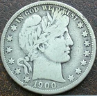 US 1900-O Barber Half Dollar  **