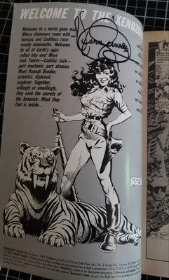 *SIGNED* by Mark Schultz XENOZOIC TALES #8 VG Kitchen Sink Comix 1989 B&W