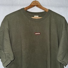 Vtg 90s Levi’s Double Sided Single Stitch OG Green T Shirt Made In USA Sz Large