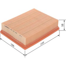 Bosch 1 457 433 045 Luftfilter für OPEL VECTRA B J96 Staubpartikelfilter