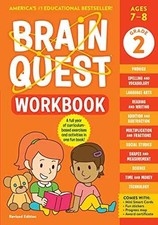 Brain Quest Workbook: 2nd Grade - Paperback, by Workman Publishing - Very Good h