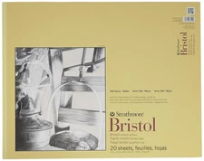  Strathmore 300 Series Bristol Smooth Pad, 19x24 Tape Bound, 2 Home