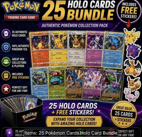Custom Pokemon Subscriptions Monthly Sets 25 Cards 1 Guaranteed Hit
