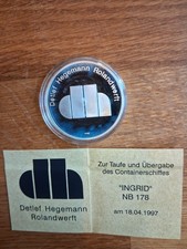 Silbermünze 999/000 Gedenkmünze Detlef Hegemann