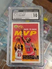 1992-93 Upper Deck #67 Michael Jordan CgC 10 Graded Card NBA Back To Back MVP 92