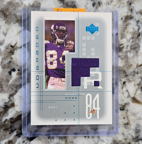 Upper Deck 2001 UD Graded Randy Moss Game Jerseys Memorabilia #RM Vikings