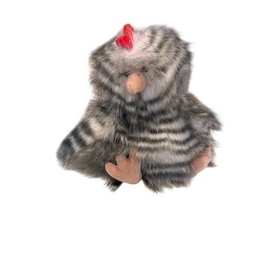 Harbin Furry 9'' Striped Plush Chicken