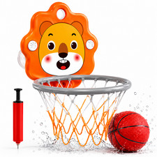 Mini Basketball Hoop for Toddlers, Strong Suction Cup Indoor Basketball Toy with