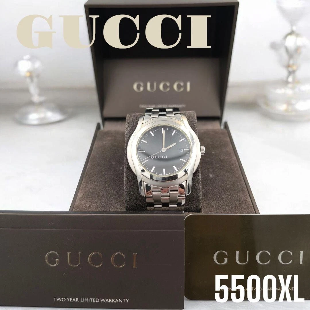 Orologio Gucci Classe G YA055211 Uomo Acciaio Inox Quadrante Nero Indice Romano U
