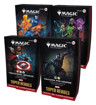 Magic The Gathering Marvel Super Heroes Commander Decks Case Spanisch Wizards O