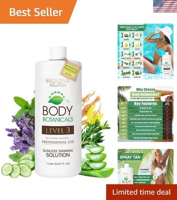 Professional Sunless Tanning Spray Tan Solution, Organic Essential Oils, Airb...