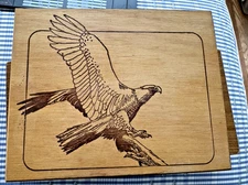 Vintage House Of Windsor Palmas  Wooden Cigar Box With Engraved Eagle Top