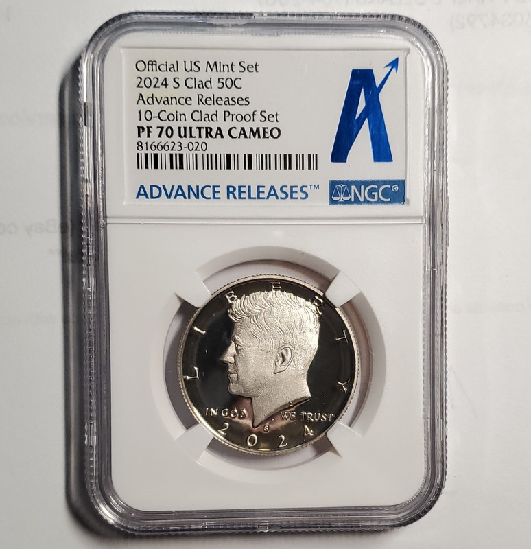 2024-S Kennedy Half Dollar 50C Clad Proof NGC PF70 Ultra Cameo Advance Releases