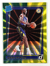 Isaiah Jackson 2021-22 Donruss - Holo Green and Yellow Laser Rated Rookie #217
