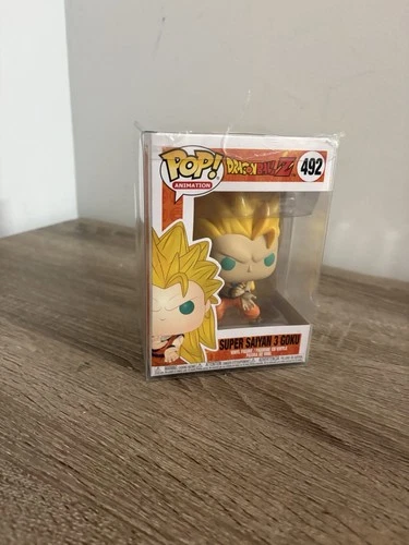 Funko Pop! Animation: Dragon Ball Z #492 Super Saiyan 3 Goku w Protector