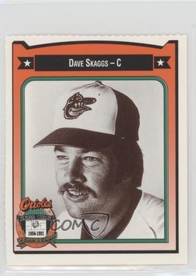1991 All-Time Baltimore Orioles Team Issue Dave Skaggs #423 0w6