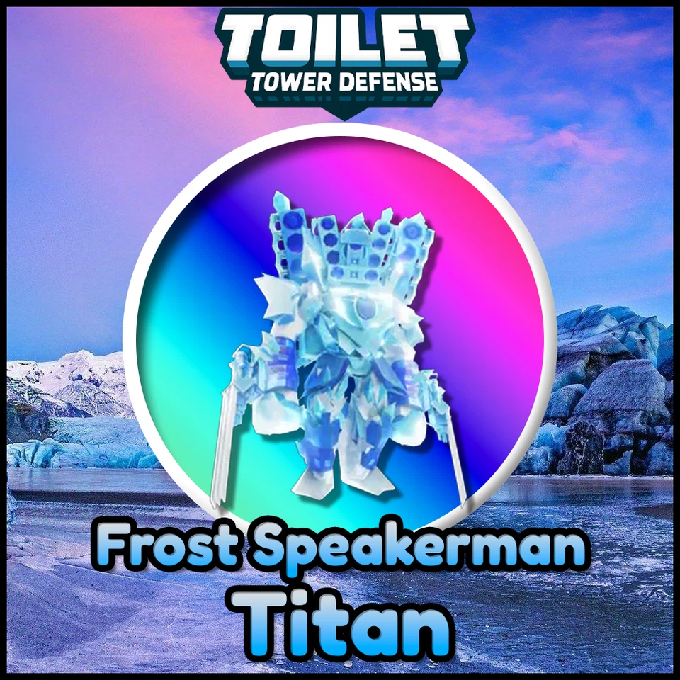 TELANTHRIC STUDIOS Frost Speakerman Titan | TTD Toilet Tower Defense Roblox Ultimate Units