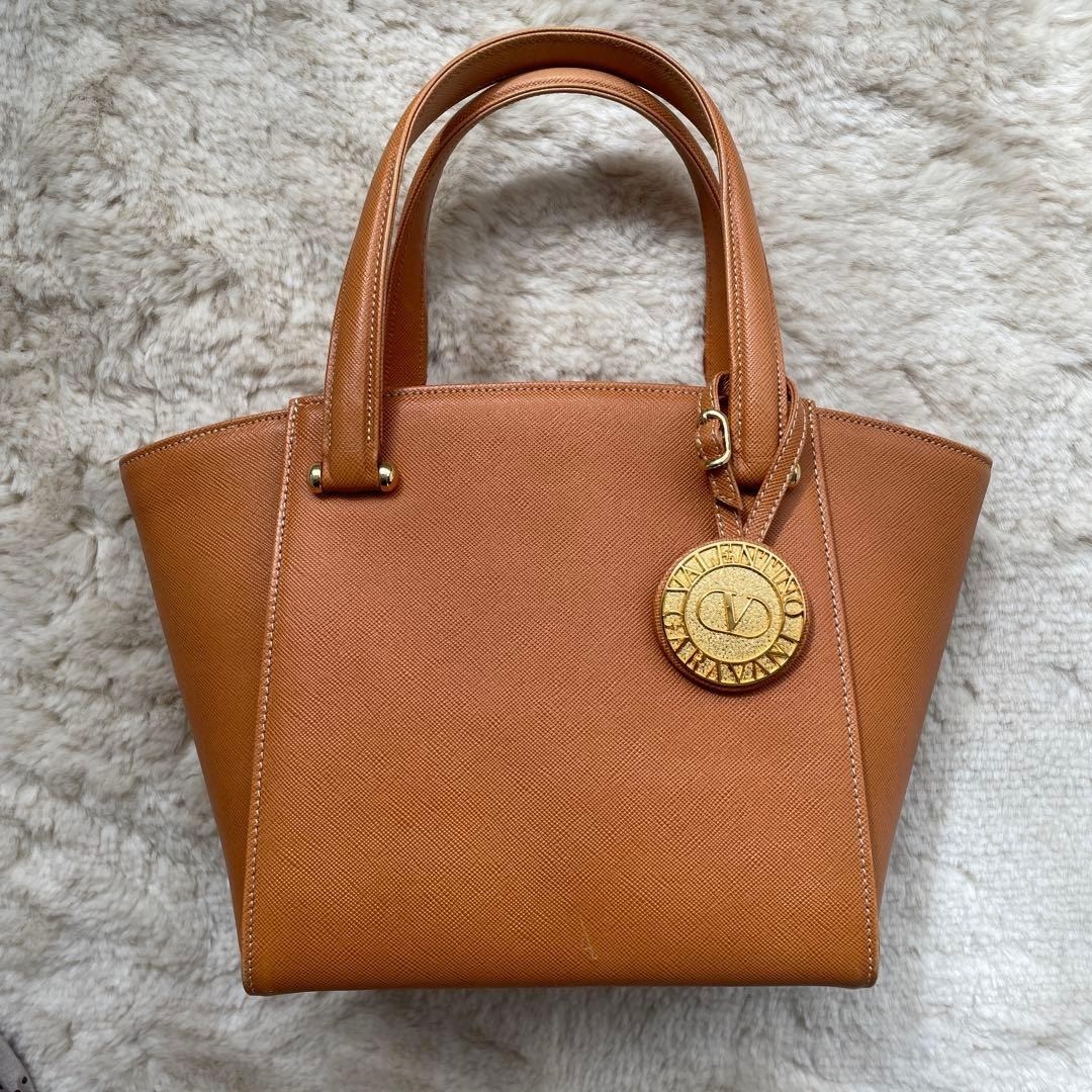 VALENTINO vintage Women's Hand Bag Tote Brown Purse Authentic Used thumbnail 2