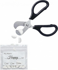 Scissor-Shaped Pill Cutter, Stainless Steel Blade Pill Splitter, Pill Cutter Spl