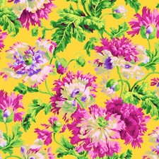 1/2 Yard Fabric - Garden Party - Yellow by Kaffe Fassett Collective