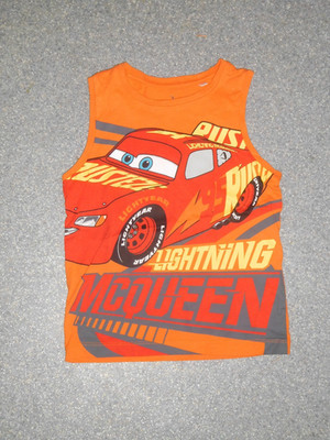 C&A Cars Shirt Top Achselshirt Gr. 110 ärmellos Mc Queen Disney Zwillinge