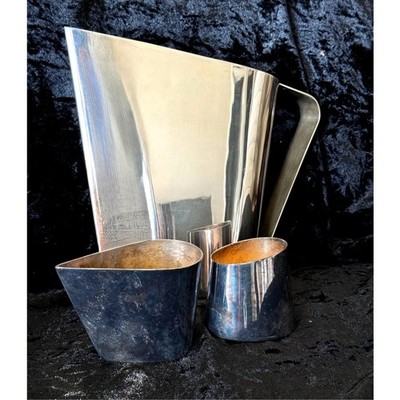 Rare Vintage Michael Aram Set , USED Pitcher with Sugar & Creamer Set   1980s 