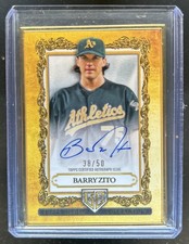 2025 Topps Gilded Barry Zito Gallery of Gold Auto #/50 Athletics
