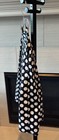 NWOT Flare Cotton Blend Black White Polka Dot Pockets Medium Skirt Retro Vibes — photo 3