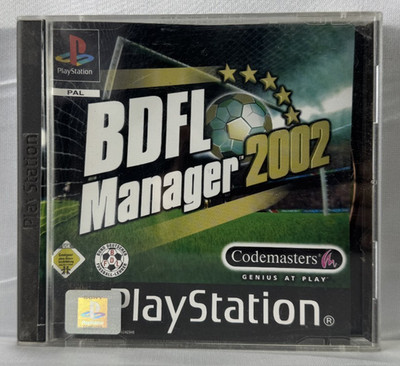 ''BDFL Manager 2002''  Playstation 1 Spiel Codemasters Sammlerstück -11