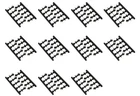N gauge knuckle coupler value pack (medium black/110 pieces) Railway model suppl