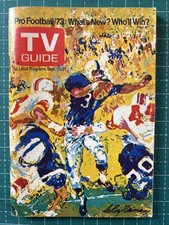 Vintage 1973 Leroy Neiman Art TV Guide Cover Los Angeles Great Condition