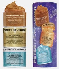 Peter Thomas Roth Mask Blast-Off 3-Piece Kit ~ Pumpkin, Water Drench & 24K ~ NIB