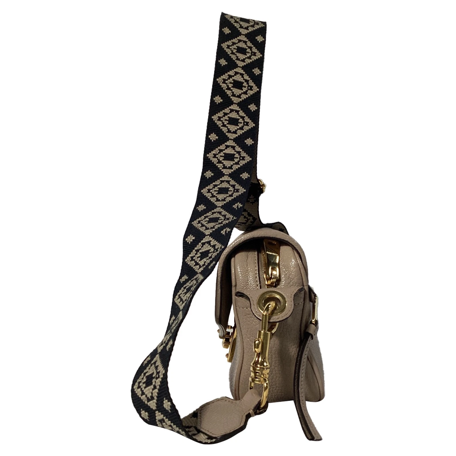 Borsa a tracolla Miu Miu Madras in pelle donna beige S