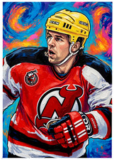 VIACHESLAV FETISOV * New Jersey Devils * HOCKEY * Art Card * ATC ACEO