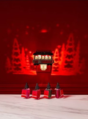#ad NEW Bath amp; Body Works CHRISTMAS TROLLEY NIGHTLIGHT SCENTED WALLFLOWER PROJECTOR $33.95