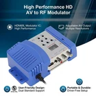 HD AV to RF Modulator 1080P Support PAL/NTSC VHF UHF Driver-Free Coaxial TV