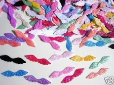 200 Mini Shiny Iridescent Mix Applique/Craft/Christmas/Bow/Trim/Angel H241-Wing